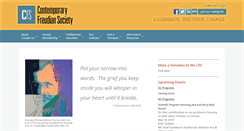 Desktop Screenshot of contemporaryfreudiansociety.org